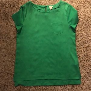 J Crew Short Sleeve Blouse